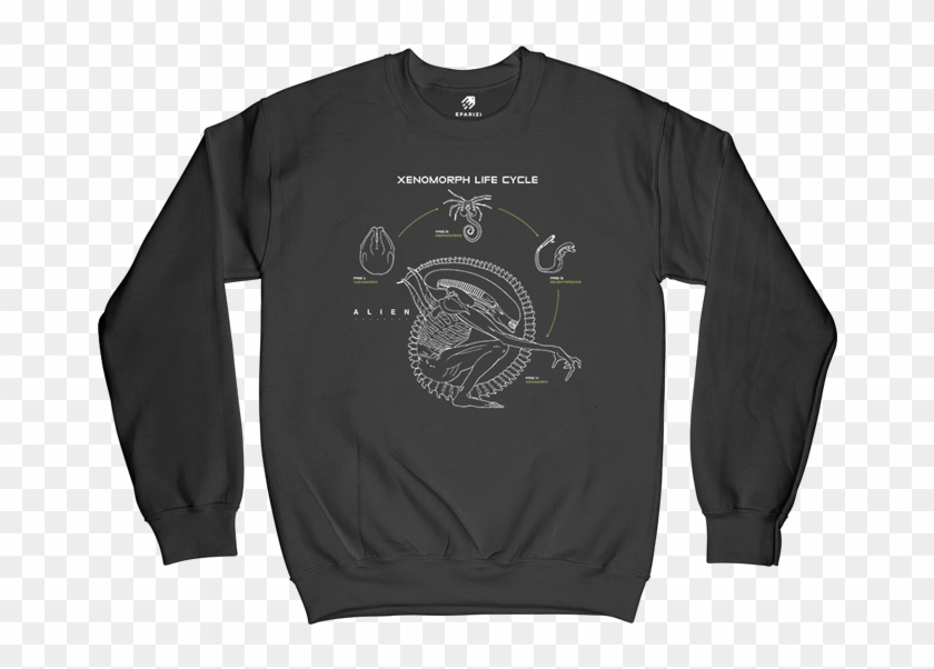Alien Movie Sweatshirt Xenomorph By Volta - Sweater Clipart #67428