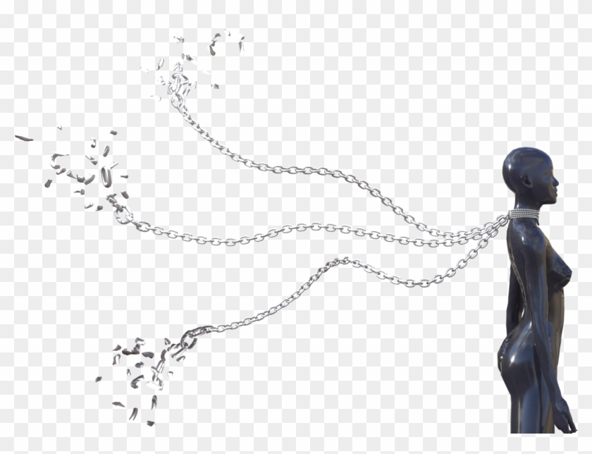 Pearls Collar, Chains And Broken - Bronze Sculpture Clipart #67429