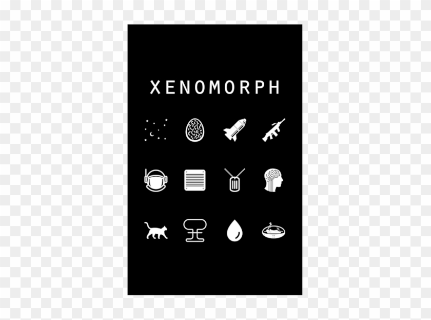 Xenomorph Black Poster - Poster Clipart #67636