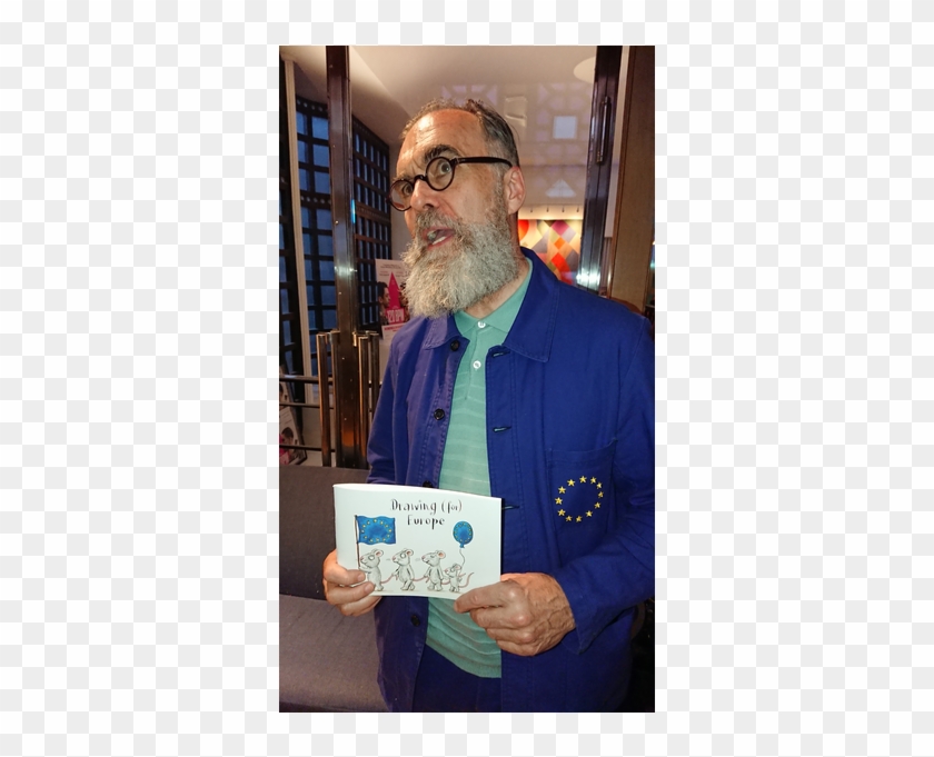 David Nicholas Wilkinson Holding B&h Lib Dems Eu Leaflet - Senior Citizen Clipart #67704