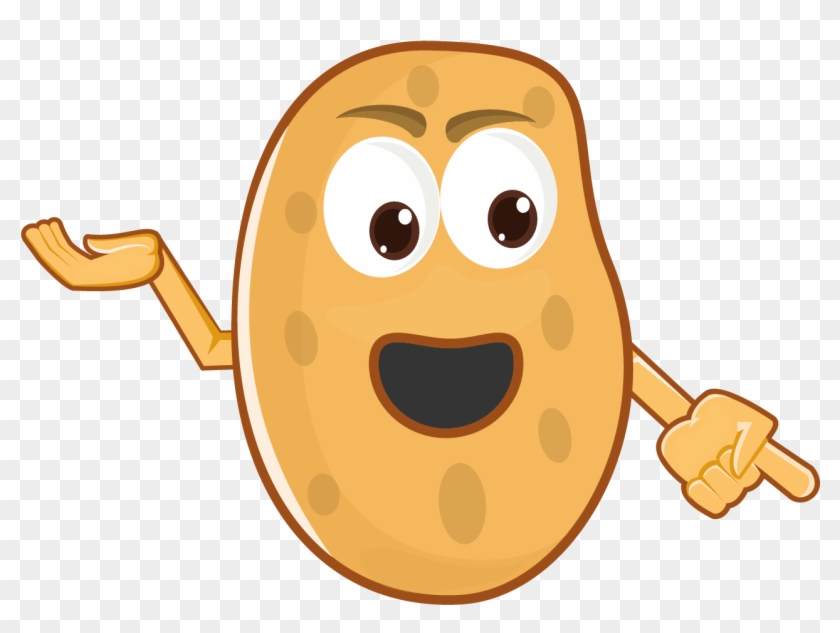 Angry Potato Cartoon Food Eat 1487242 - Gambar Animasi Keripik Kentang Clipart #67774