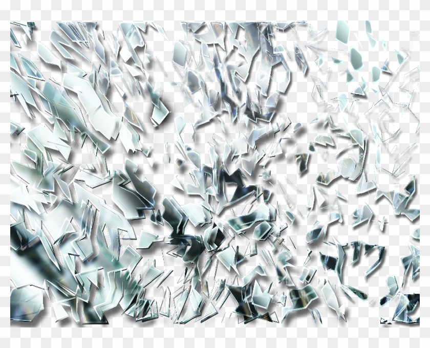 Broken Mirror With Glass Shards Png - Glass Shard Transparent Background Clipart