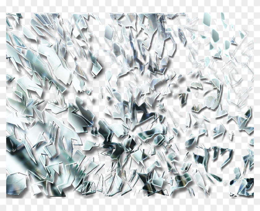 Broken Mirror With Glass Shards Png - Glass Shard Transparent Background Clipart #67897