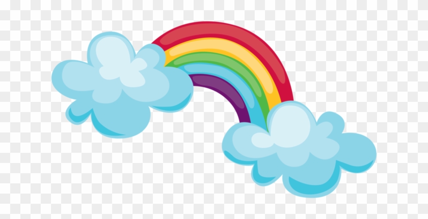 Arcoiris Con Nubes Png - Arco Iris De Unicornio Clipart