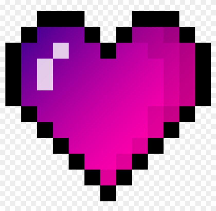 Stickers Png Tumblr Heart Hearts Pixel Сердце Пиксели - Broken Heart Pixel Png Clipart #67999