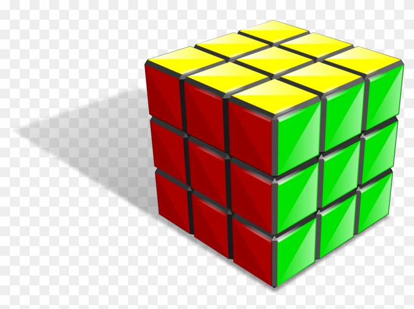 Svg Library Download Rubik Clipart Puzzle Cube - Rubik Cube 3d Png Transparent Png
