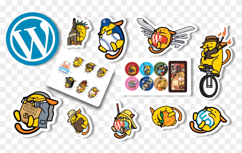 Wordcamp Sponsored Stickers Stickergiant - Wordpress Clipart
