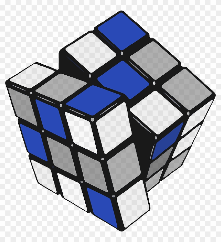 Transparent Background Rubix Cube Png , Png Download - Rubik's Cube Vector Png Clipart #68479