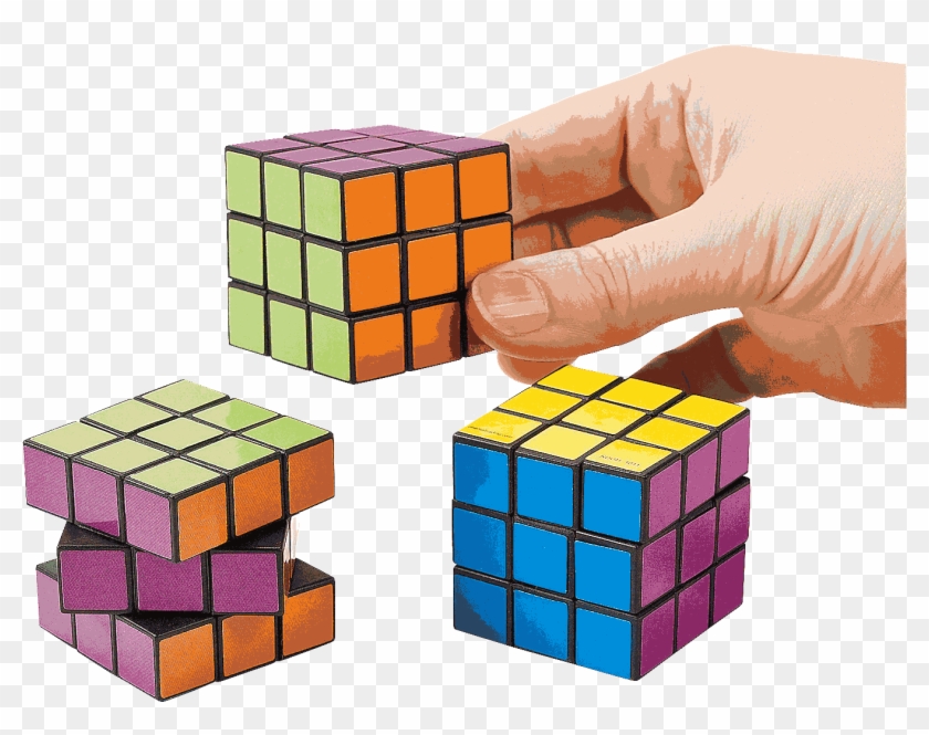Mini Plastic Rubik's Cube - Oriental Trading Rubix Cubes Clipart #68583