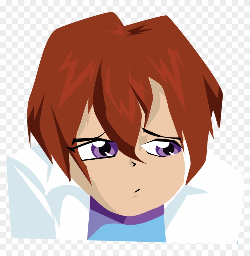 Vector Free Anime Boy Big Image Png - Boy Cartoon Sad Png Clipart #68663