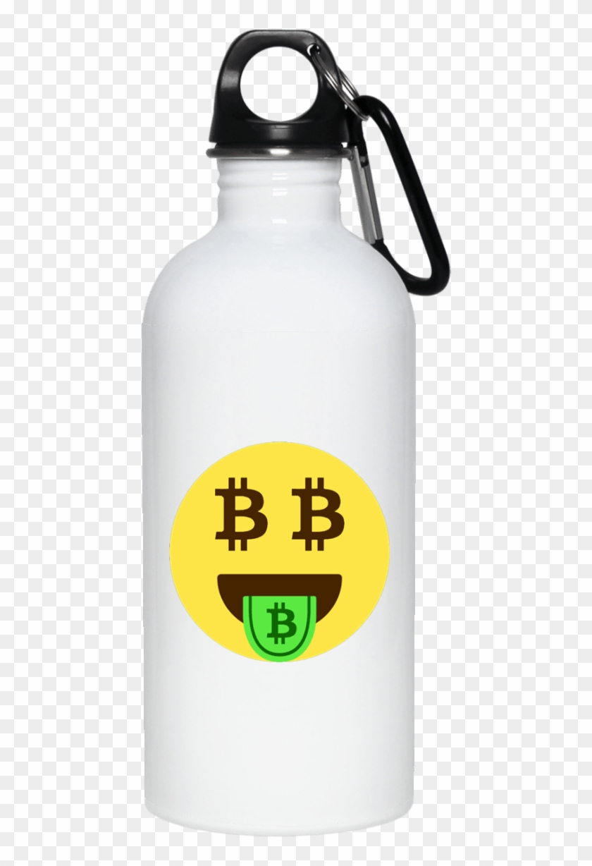 Bitcoin Emoji Stainless Steel Water Bottle - Initial Stainless Steel Water Bottle Clipart