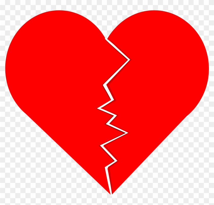 Cracked And Broken Heart Vector Clipart Image - Love Heart - Png Download