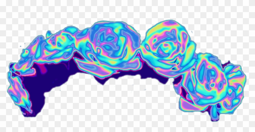 Top 10 Holographic Flowers These Stickers And So Much - Flower Crown For Photoshop Clipart #68838