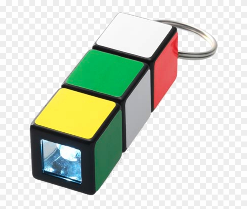 Mini Flashlight Keychain - Rubik's Cube Keyring Torch Clipart #68858