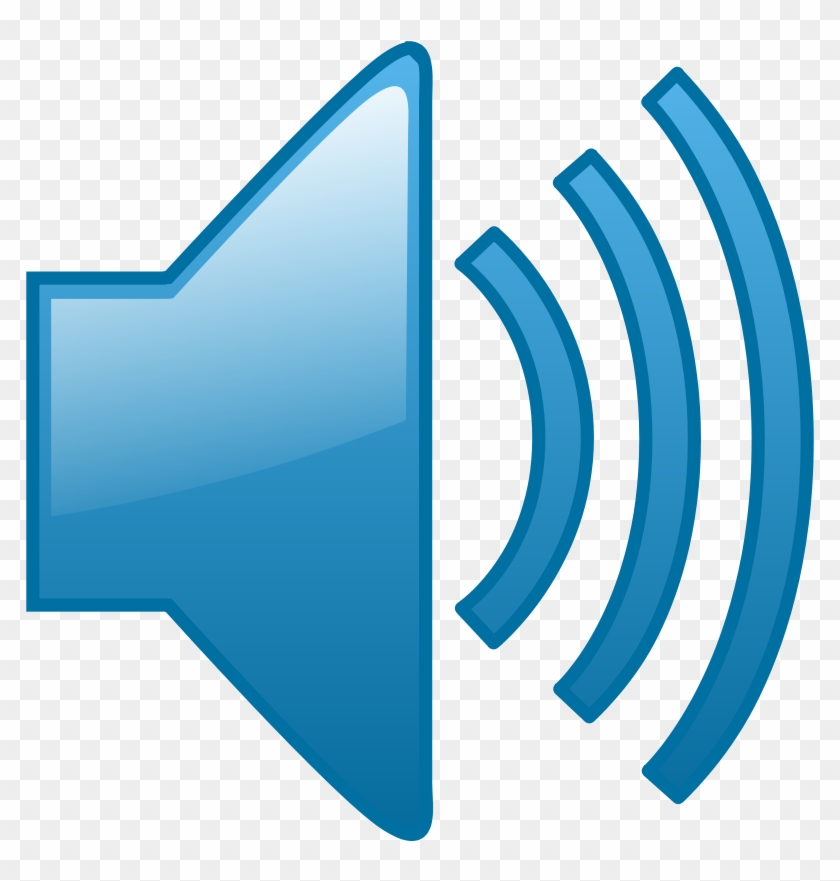 Blue Audio, Sound - Sound Clipart - Png Download #68987