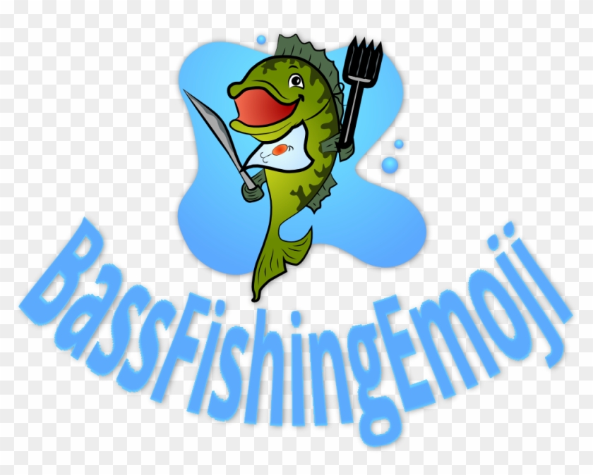 Bass Fishing Emoji - Bass Fishing Menu Art Clips - Png Download #68990