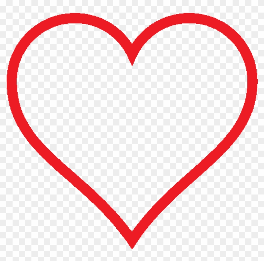 Picture Heart Outline Png - Transparent Background Heart Png Clipart