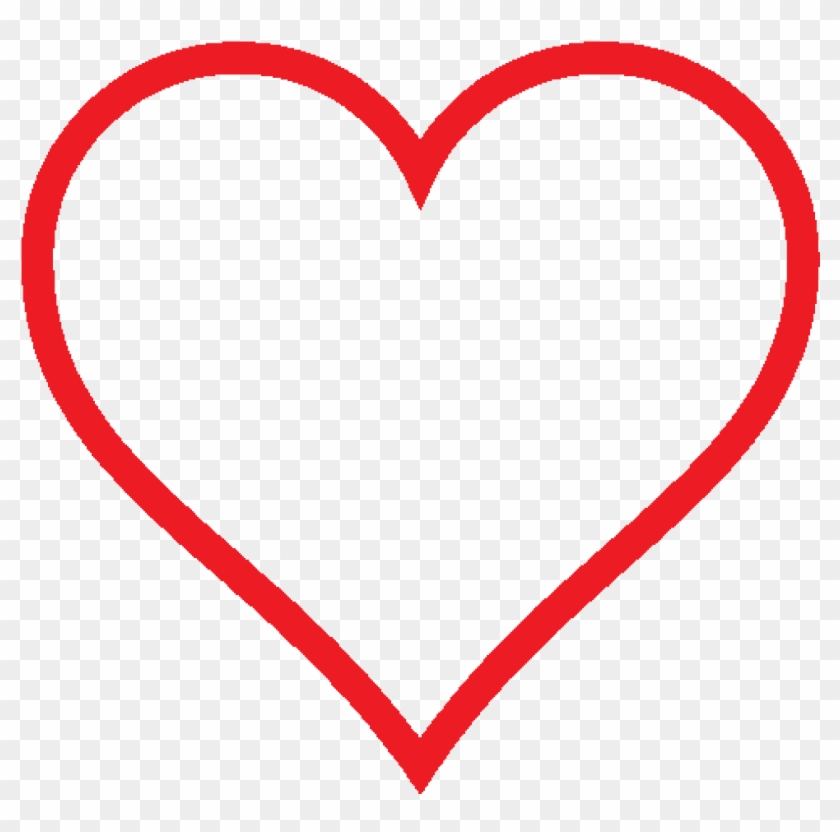 Picture Heart Outline Png - Transparent Background Heart Png Clipart #69106