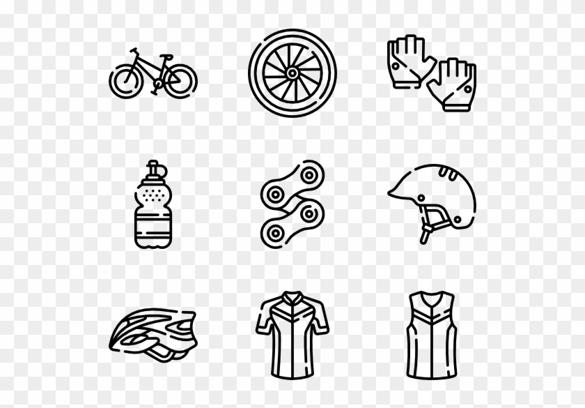 Bicycle - Makeup Icon Transparent Background Clipart #69130