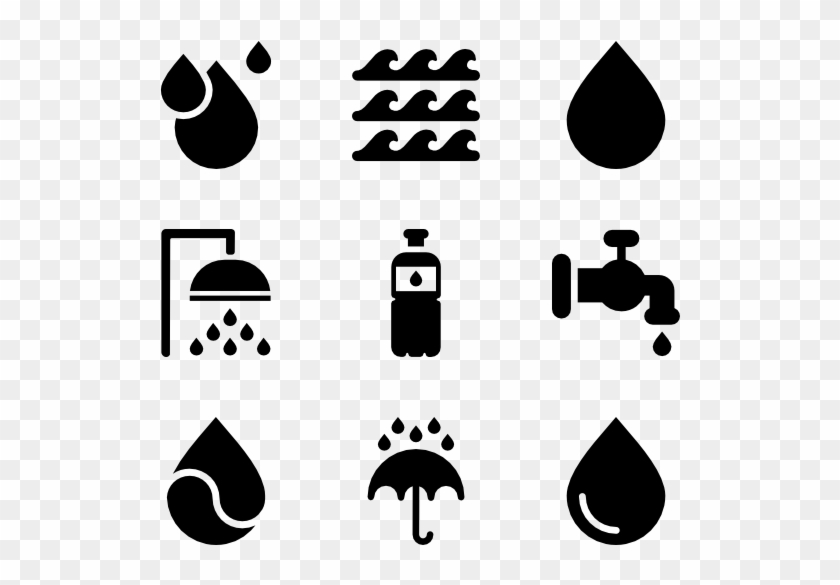 Water - Water Droplet Bullet Point Clipart