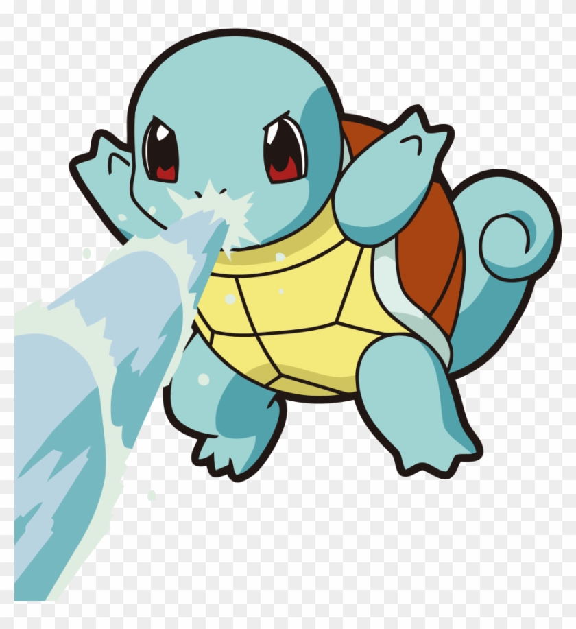 Squirtle Png - Squirtle Water Gun Png Clipart