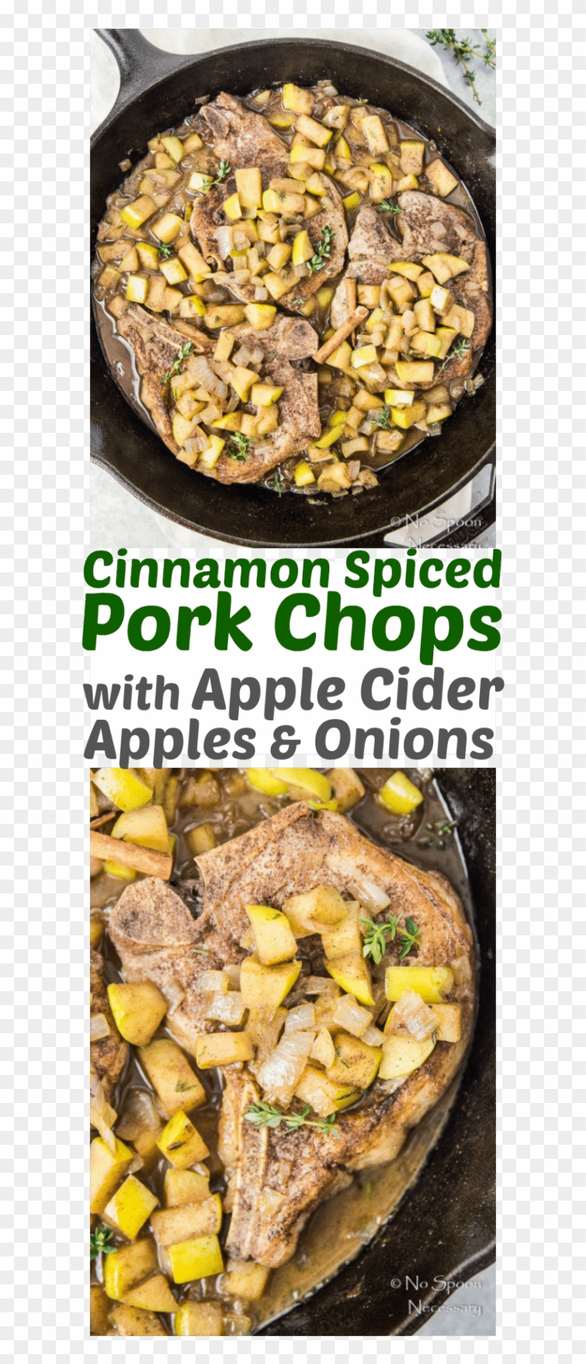 Cinnamon Spiced Pork Chops With Apple Cider Apples Clipart #69412