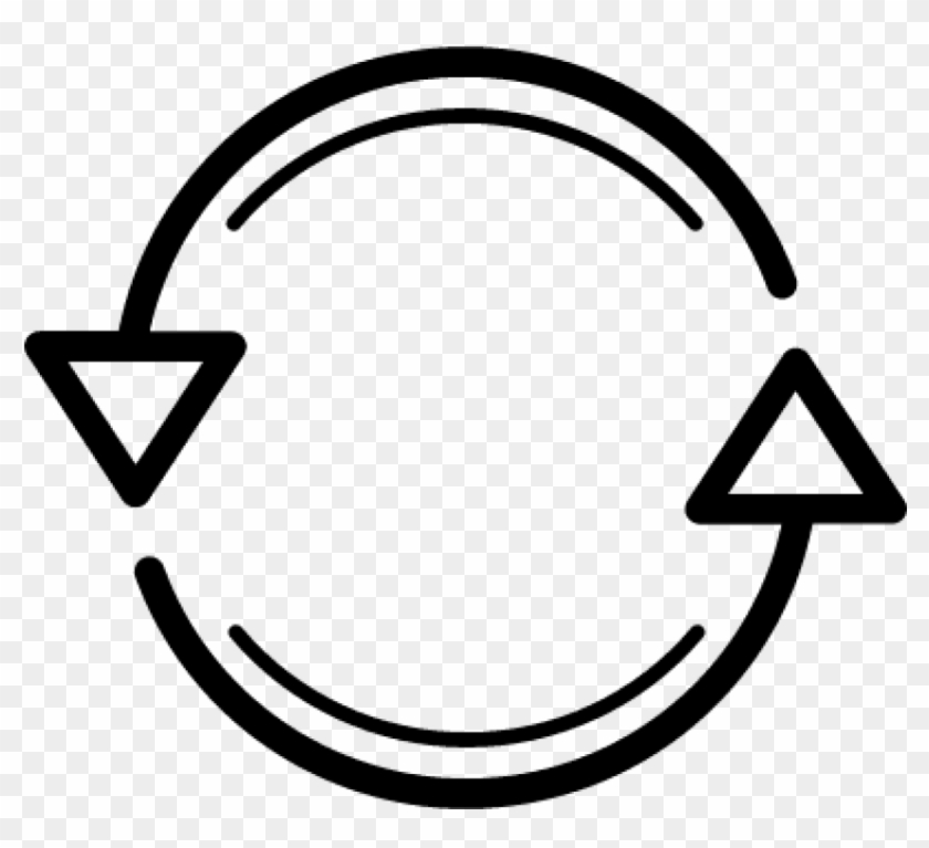 Free Png Download Dos Flechas En Circulo Png Images - Icon Clipart #69484