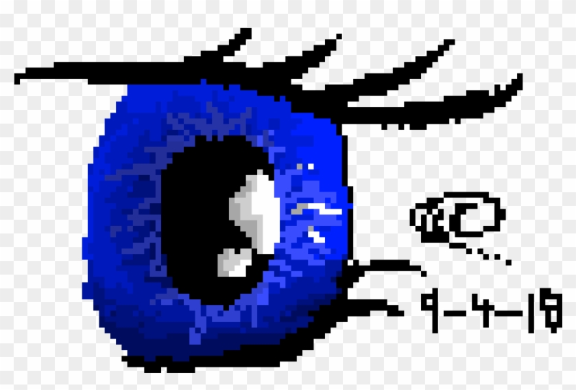 Anime Eye Blue - Graphic Design Clipart