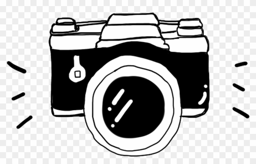 Emoji Sticker - Cartoon Black Camera Clipart