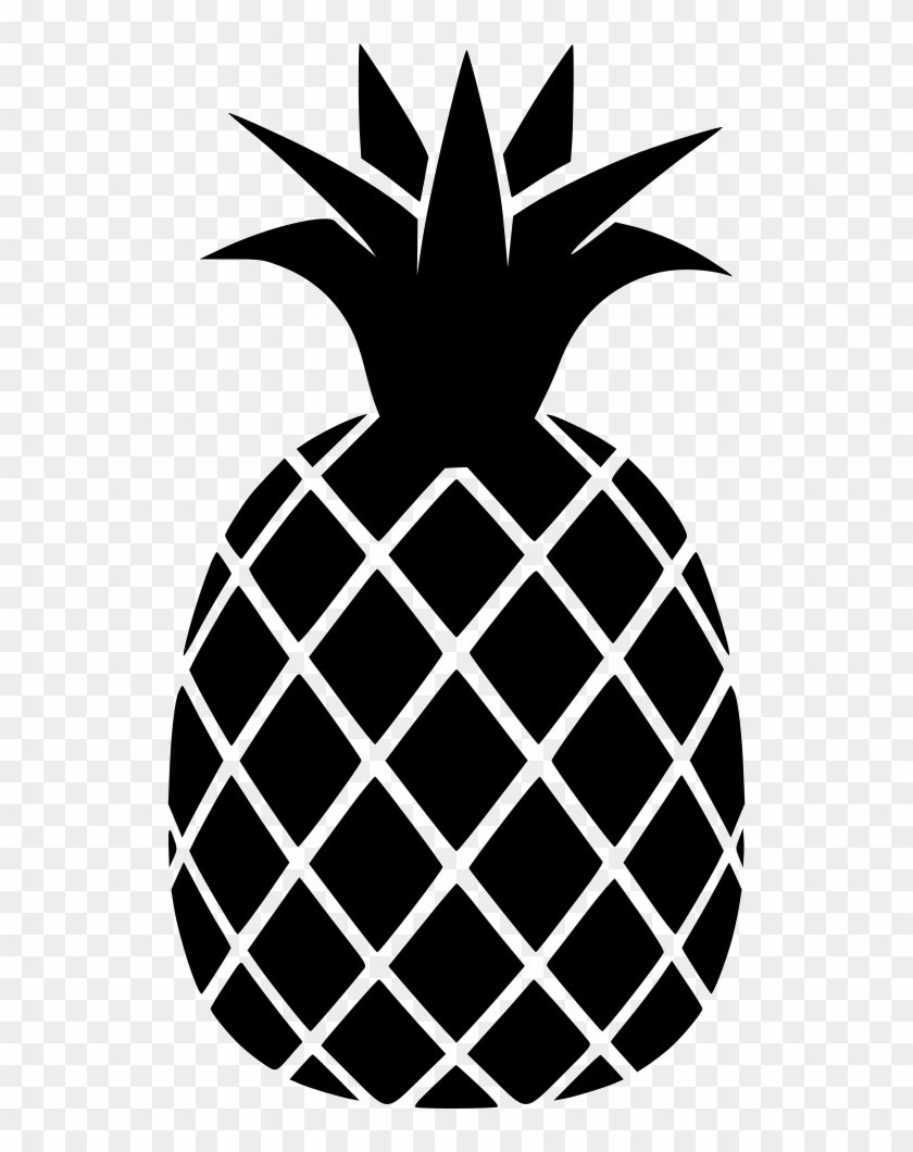 Png File Svg - Black And White Pineapple Png Clipart