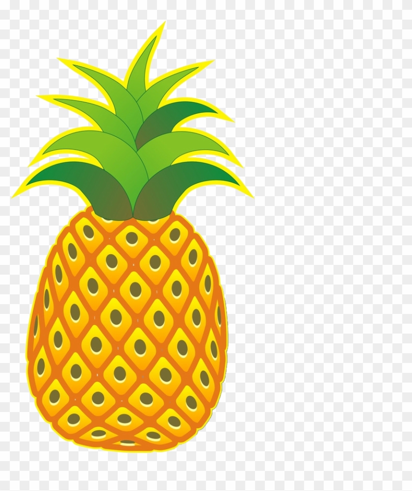 Pineapple Png File - Pineapple Cartoon No Background Clipart #600340