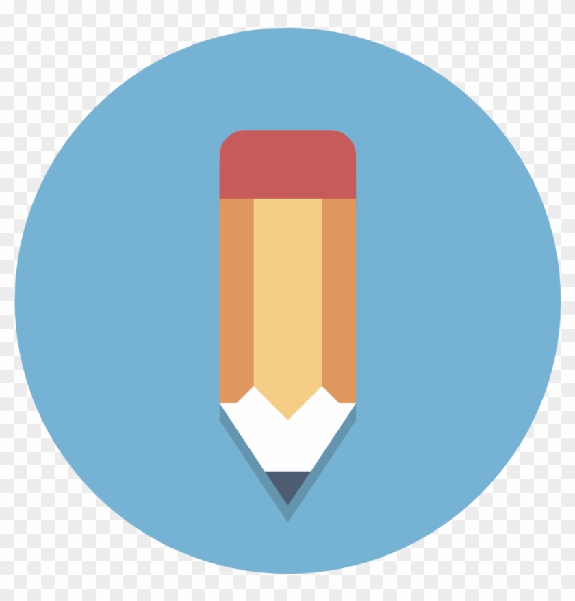 Circle Icons Pencil - Icon Pencil Png Clipart