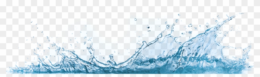 1400 X 350 18 - Ocean Water Splash Png Clipart