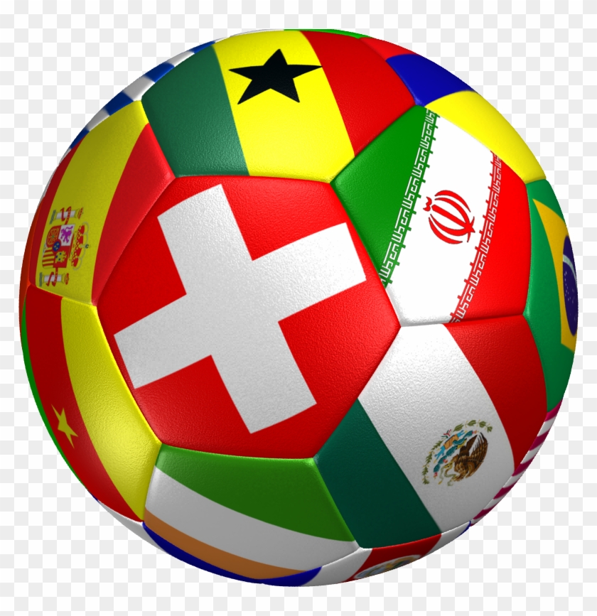 Soccer Ball Flag 3d Model Max Obj Mtl 3ds Fbx 8 - Flag Soccer Ball Png Clipart #601184