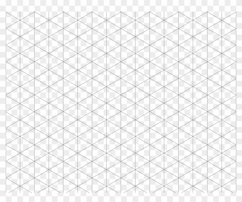 A Blank Isometric Grid - Triangle Clipart #601525