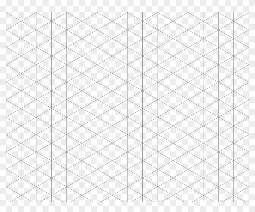 A Blank Isometric Grid - Triangle Clipart