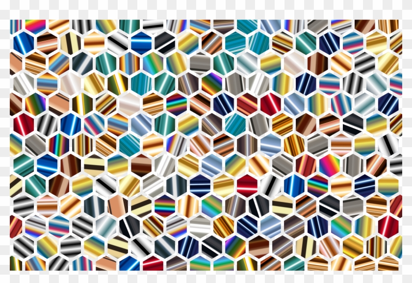 This Free Icons Png Design Of Psychedelic Hex Grid Clipart #602284