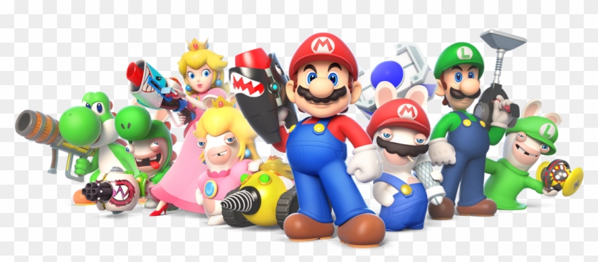 Mario-rabbids - Mario And Rabbids Kingdom Battle Characters Clipart