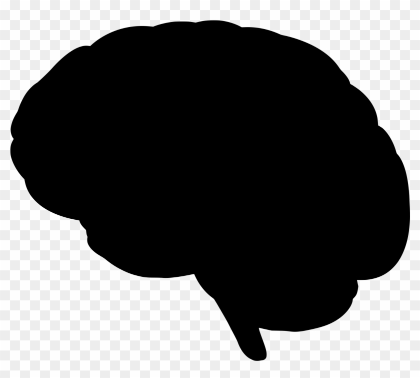 Brain - Brain Silhouette Transparent Background Clipart