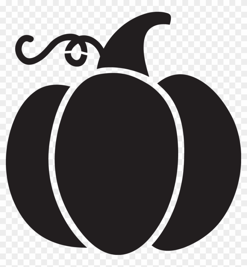Black Pumpkin Png - Black And White Pumpkin Png Clipart #602887