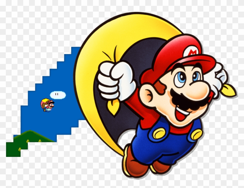 Cape Mario - Super Mario World Clipart
