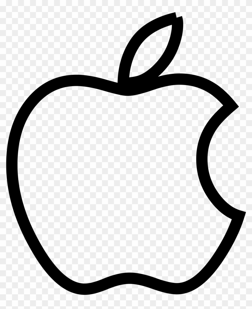 Apple Logo Png Background Image - Apple Logo Png Line Clipart #603313