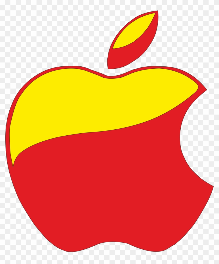 Apple Logo Red And Yellow By Victormtavarez - Red And Yellow Apple Logo Clipart