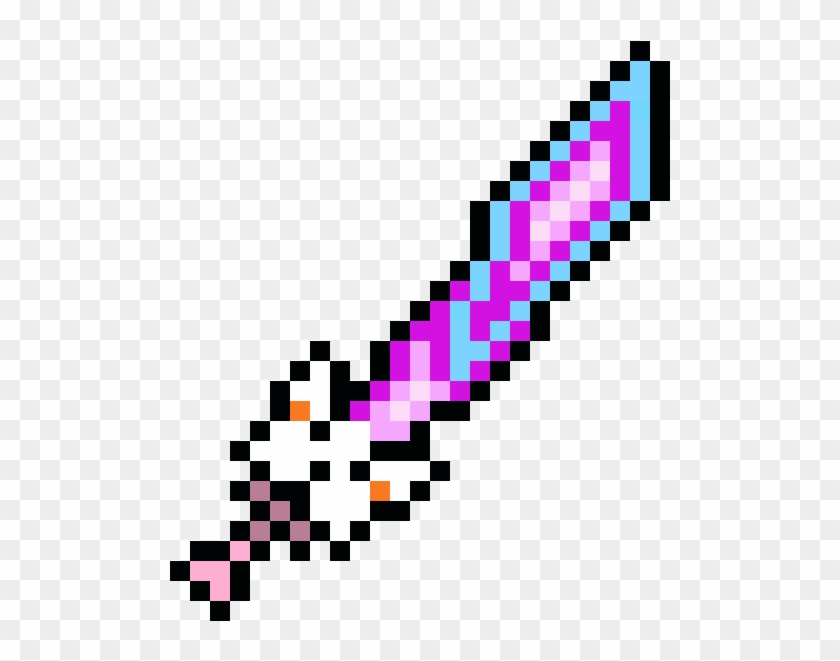 520 X 600 7 - Terraria Meowmere Pixel Art Clipart #604008