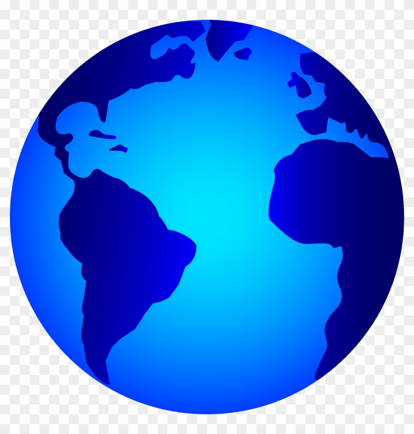 Globe Png - Earth Clipart Black And White Transparent Png