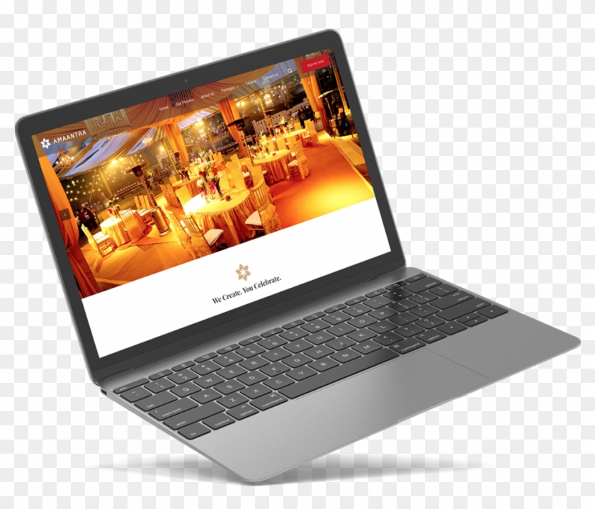 Wizdumb Amaantra Decor Laptop Mockup - Mock Up Laptop In Png Clipart