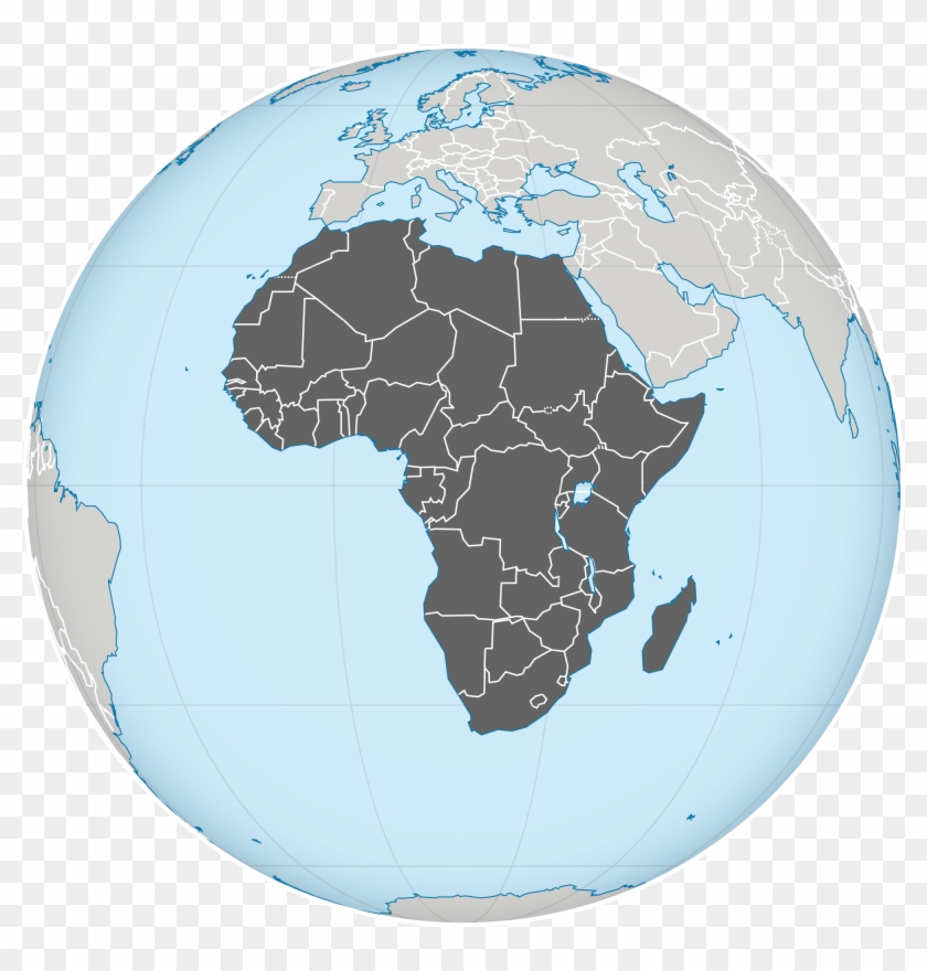 Graphic Royalty Free Library Africa Transparent Globe - Africa On Globe Png Clipart #604433