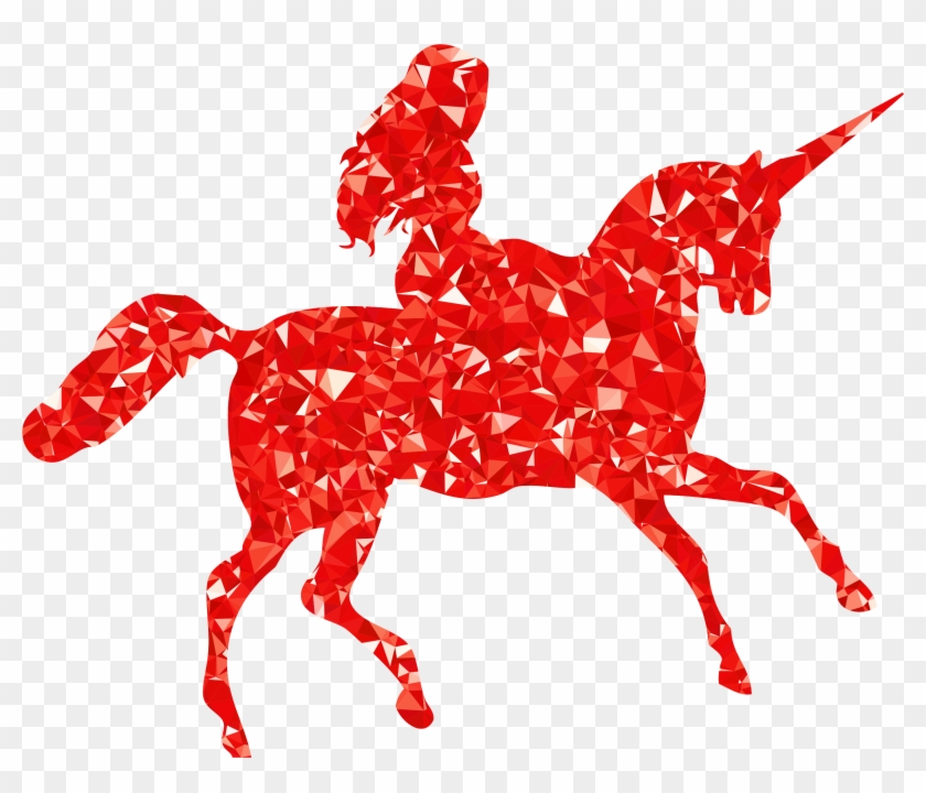 This Free Icons Png Design Of Ruby Woman Riding Unicorn Clipart #604603