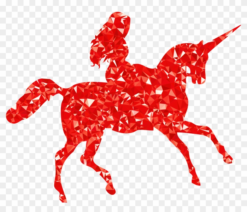 This Free Icons Png Design Of Ruby Woman Riding Unicorn Clipart