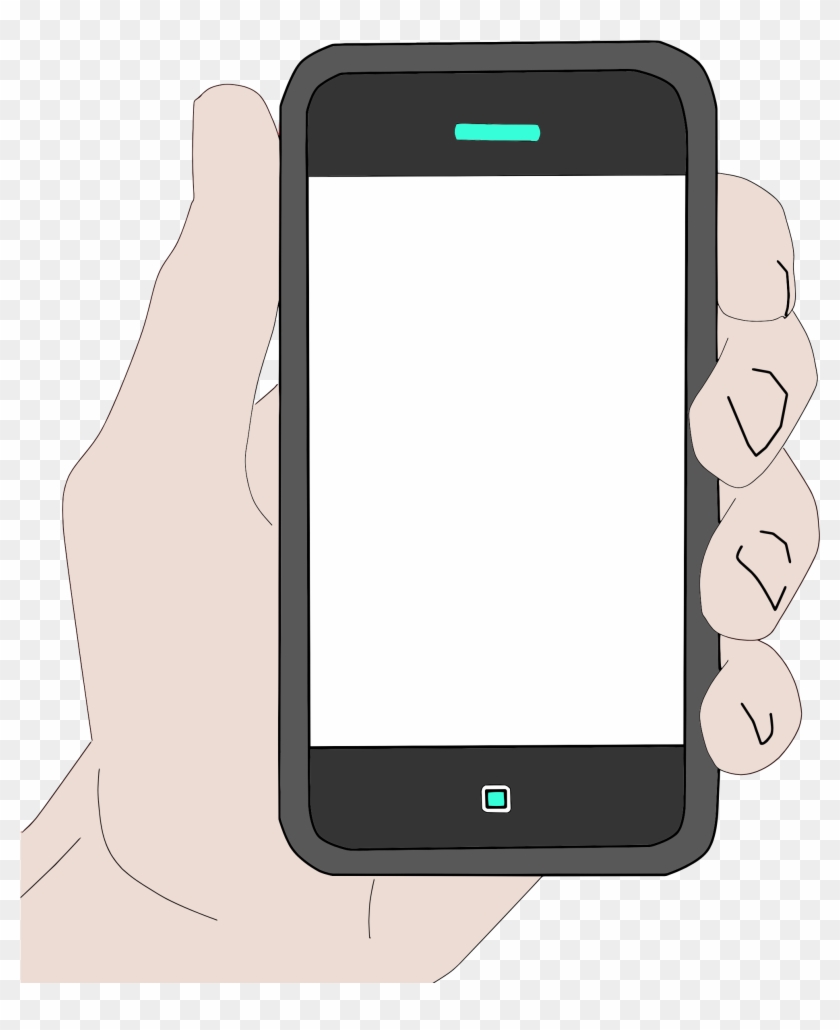 This Free Icons Png Design Of Hand Holding Cell Phone Clipart